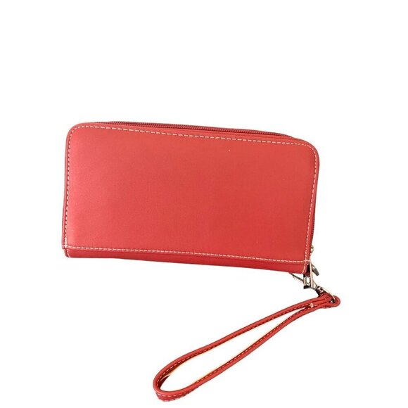 USA American Flag Patriotic‎ Studded Purse Wallet Wristlet - Picture 2 of 5